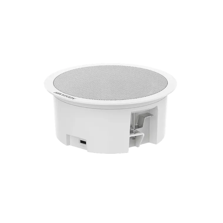 Bocina IP Hikvision Con Bluetooth, Montaje en Plafon, 3 Watts, PoE+, Entrada de alarma, Voceo en tiempo real, Sintesis de Voz (TTS), Modelo: DS-QAZ1203G1-BE 1