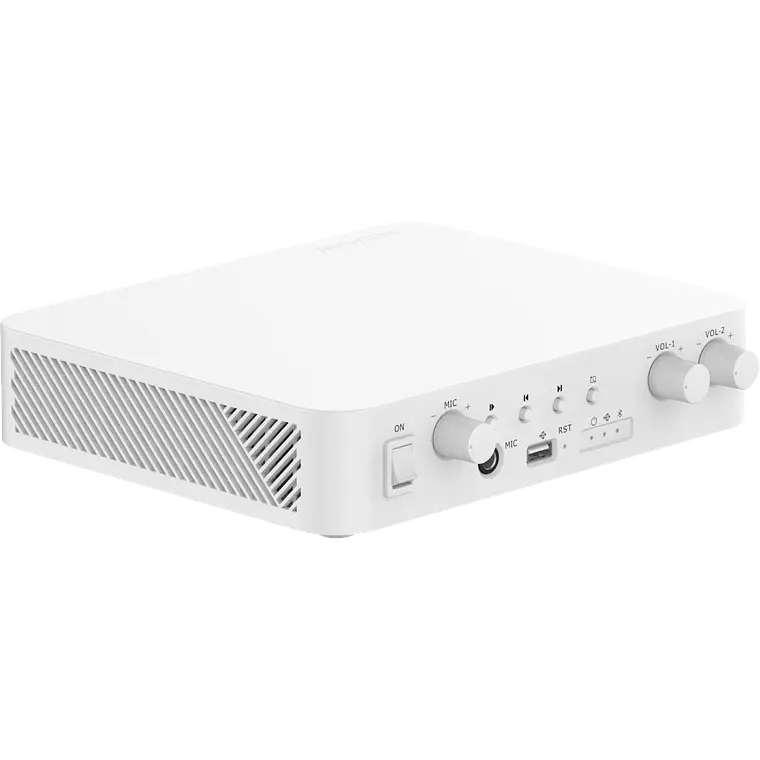 Amplificador Hikvision, Bluetooth, 2 Canales, 40 W por Canal, 100V, Hik-Connect, Una Zona, Musica Ambiental, Modelo: DS-QAE1A80G1-VB(B) 1
