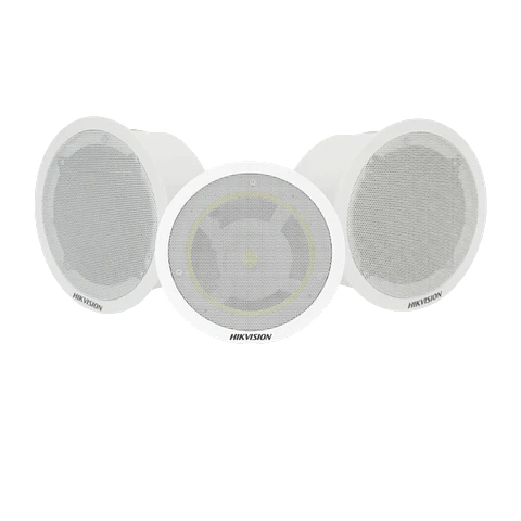 Kit Hikvision Altavoz principal y 2 bocinas secundarias, Bluetooth, Hik-Connect, Musical Ambiental, Voceo, Calendarizacion de audios, Modelo: DS-QAZ-KIT203-BS