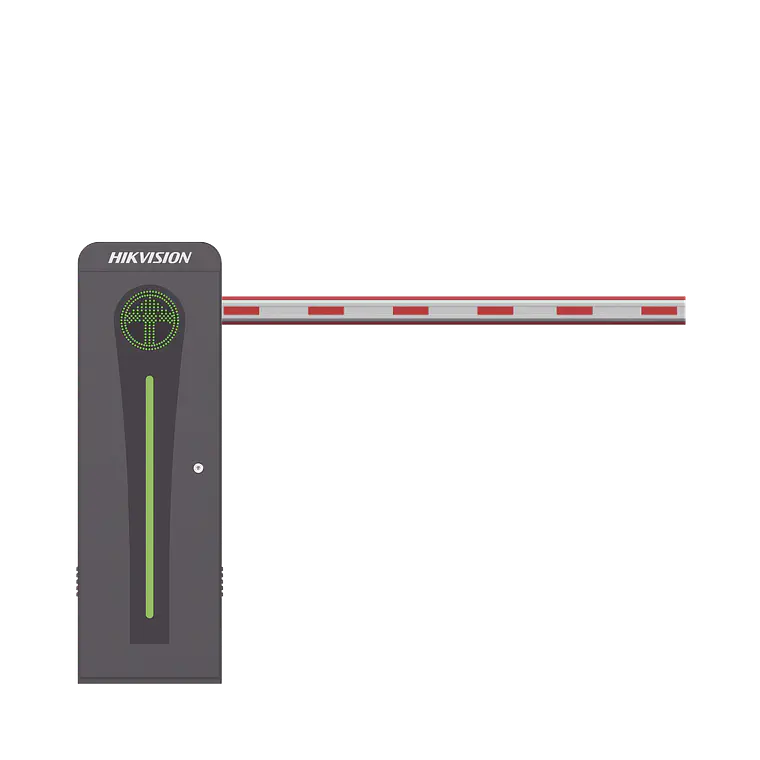 Barrera Vehicular Hikvision con Brazo Iluminado Led 4 mts, Derecha, Alto Desempeño, Brushless, Semaforo Rojo-Verde, Modelo: KT-320-LED(4MR)  1
