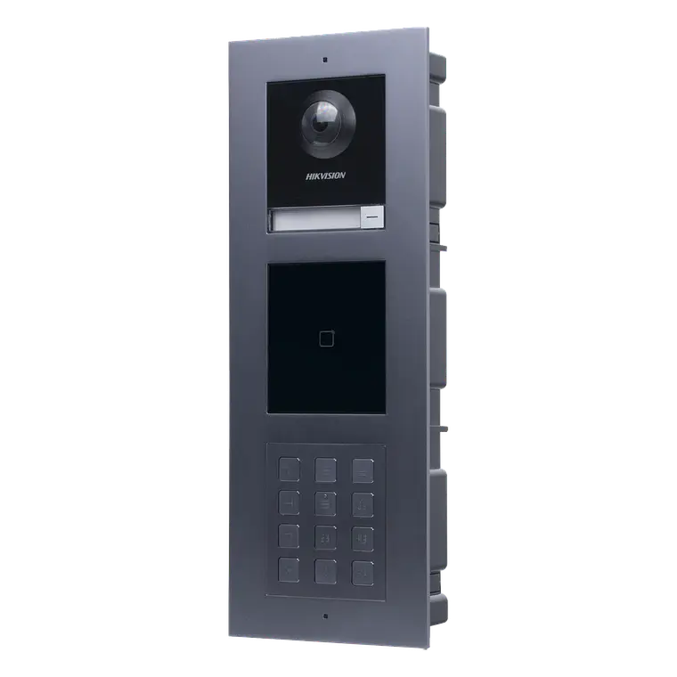 Videoportero Hikvision IP Multiapartamento con llamada a App de Smartphone y Lector de Tarjetas EM, Montaje incluido, Apertura con Contraseñas y Tarjetas, Modelo: DSKIS-MULTI-254AP 1