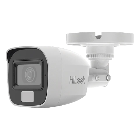 Camara Hikvision Bala TURBOHD 3K, 20 mts IR, 20 mts luz blanca, Lente 2.8, 105° de Vision, IP66, Audio por Coaxitron, Smart-Hybrid light, Modelo: THC-B157-LMS