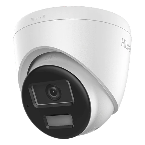 Camara Hikvision Turret IP 4 Megapixeles, Lente 2.8 mm, 20 mts IR, 20 mts Luz Blanca, Microfono Integrado, ACUSENSE Lite, IP67, Modelo: IPC-T240HA-LUC