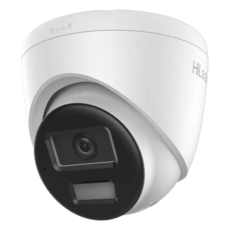 Camara Hikvision Turret IP 4 Megapixeles, Lente 2.8 mm, 20 mts IR, 20 mts Luz Blanca, Microfono Integrado, ACUSENSE Lite, IP67, Modelo: IPC-T240HA-LUC 1
