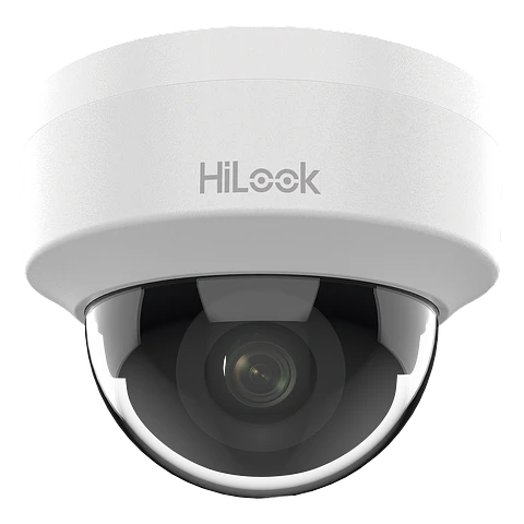 Camara HiLook Domo IP 2 Megapixeles, Lente 2.8 mm, 20 mts IR, Interior, PoE, H.265+, ONVIF, Modelo: IPC-D121H-C