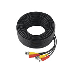 Cable Coaxial Armado con Conector BNC y Alimentación, Longitud de 20 mts, Modelo: DIY-20M-HD-HIK