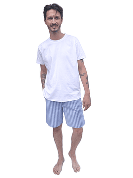 Pijama hombre bermuda algodón Pima
