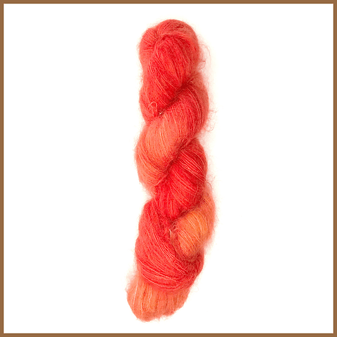 Rojo Anaranjado - silk mohair