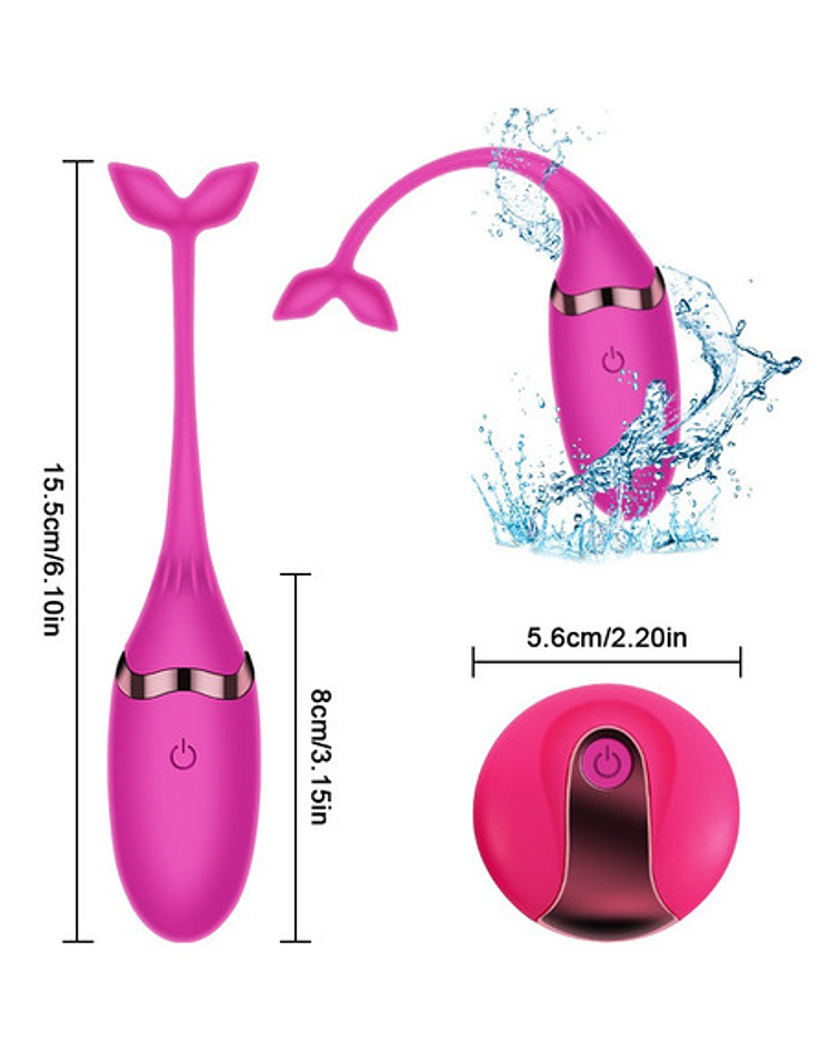 Huevo Vibrador Sirena 10 Modos De Vibración Sumergible