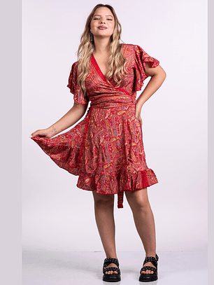 Vestido Corto Envolvente