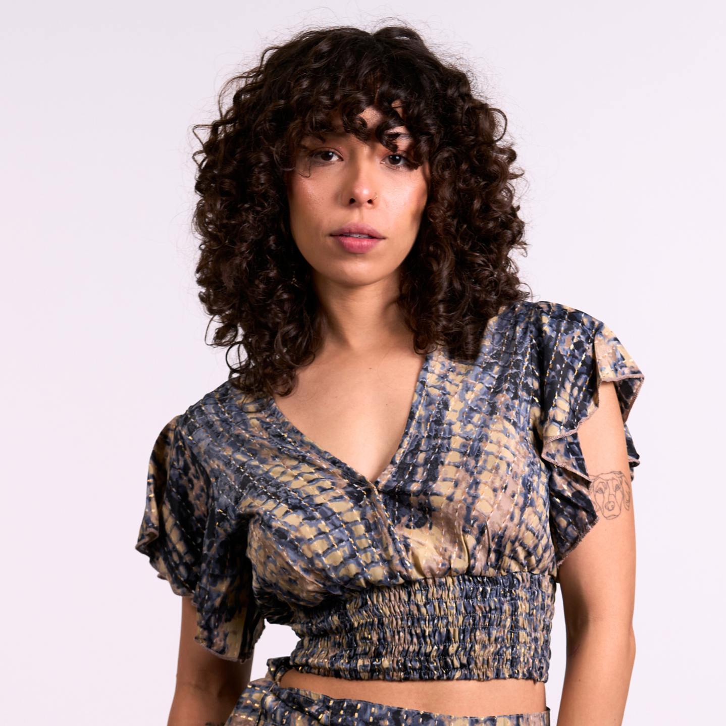 Top Cuello V Manga Corta 1