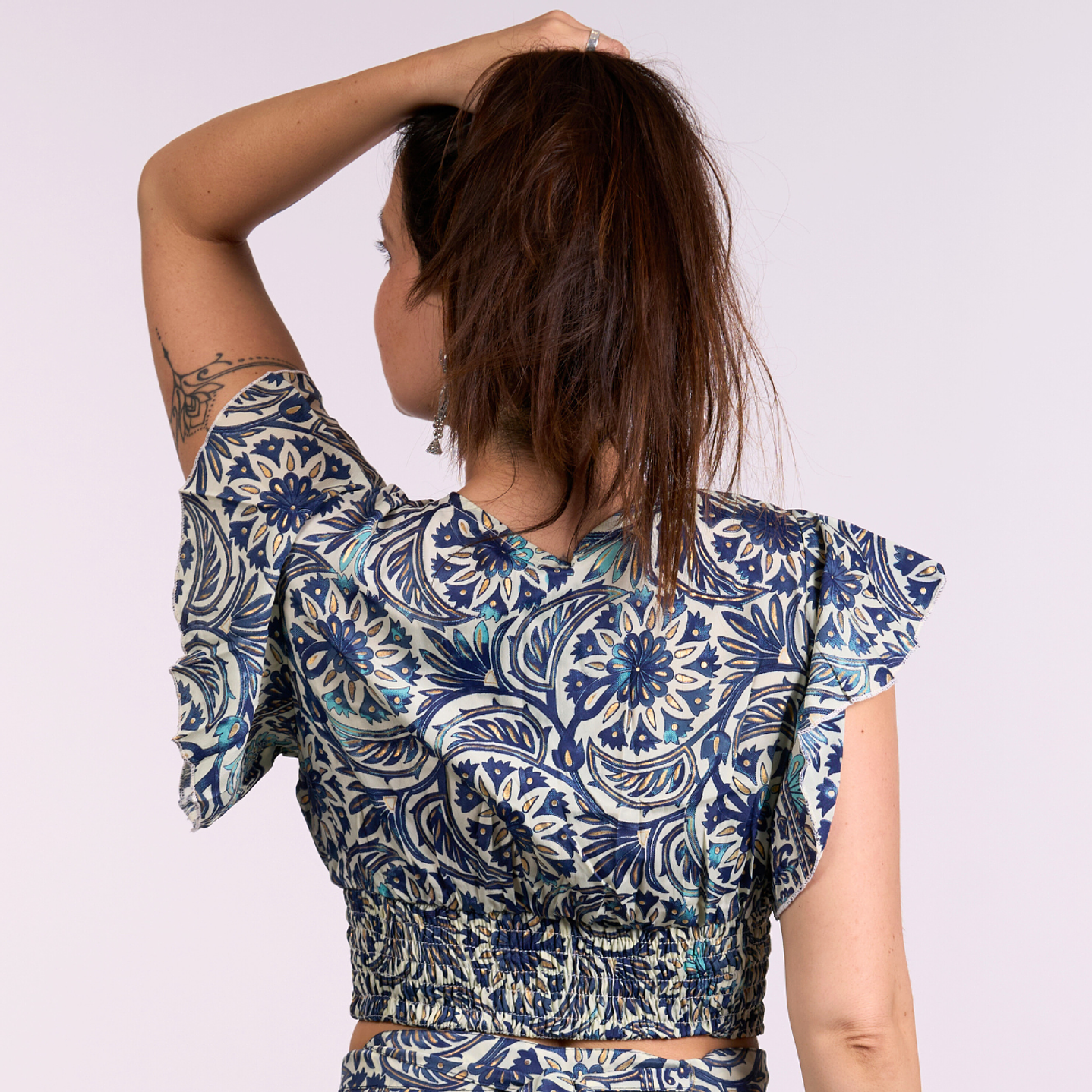 Top Cuello V Manga Corta 3