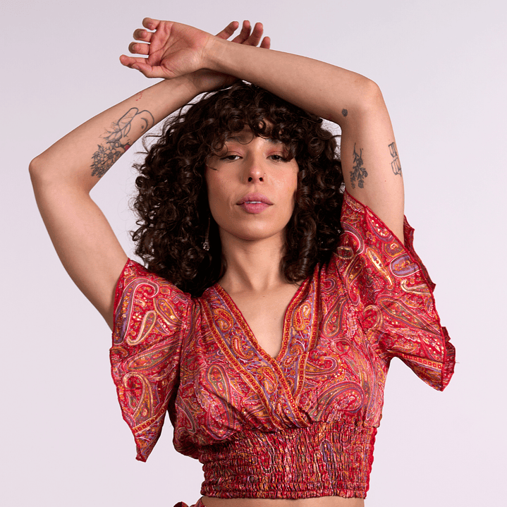 Top Cuello V Manga Corta 1