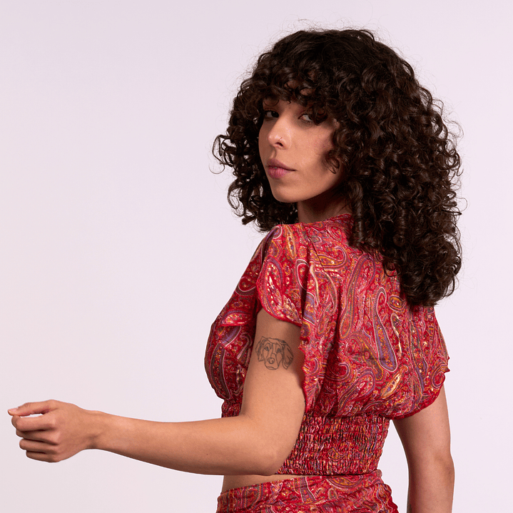 Top Cuello V Manga Corta 2