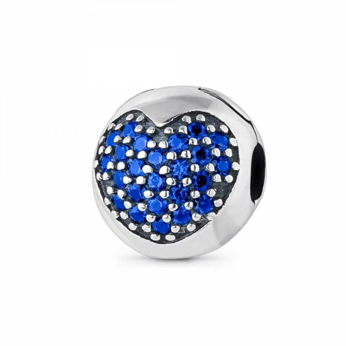 Abalorio plata azul 1