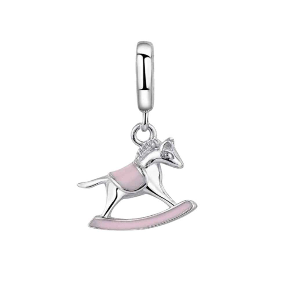 Abalorio balancín esmalte plata 1