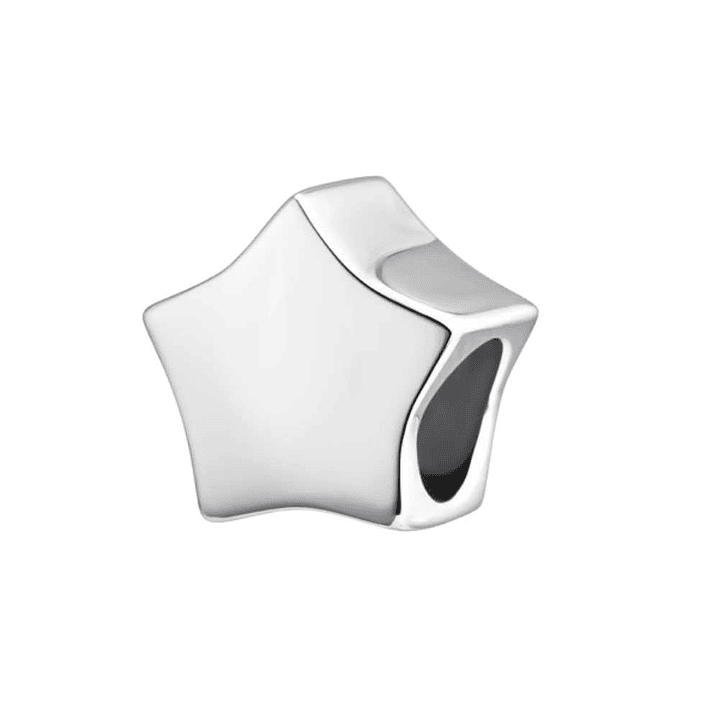 Abalorio estrella plata 1