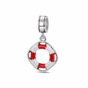 Abalorio salvavidas plata 