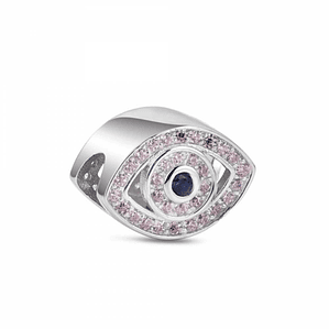Abalorio ojo circonitas plata