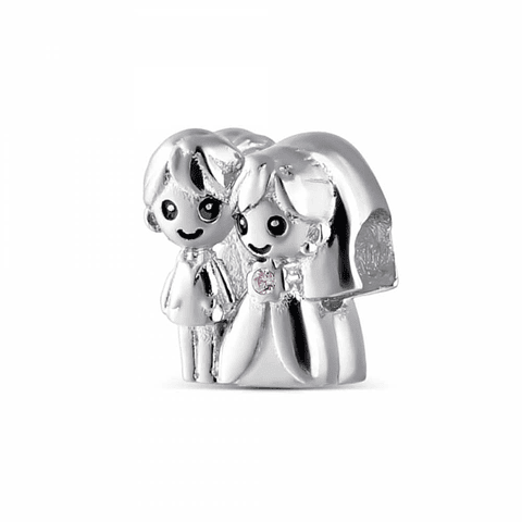 Silver wedding beads 