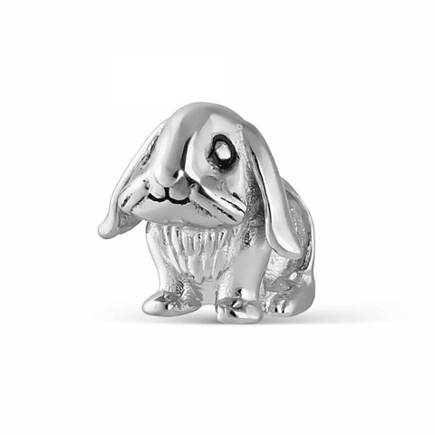 Abalorio conejo plata 