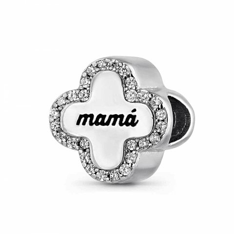 Abalorio mamá plata