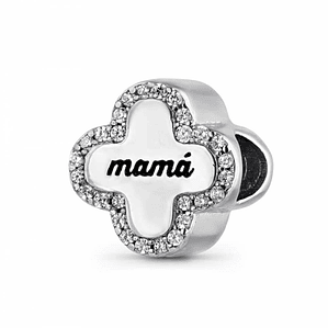 Abalorio mamá plata