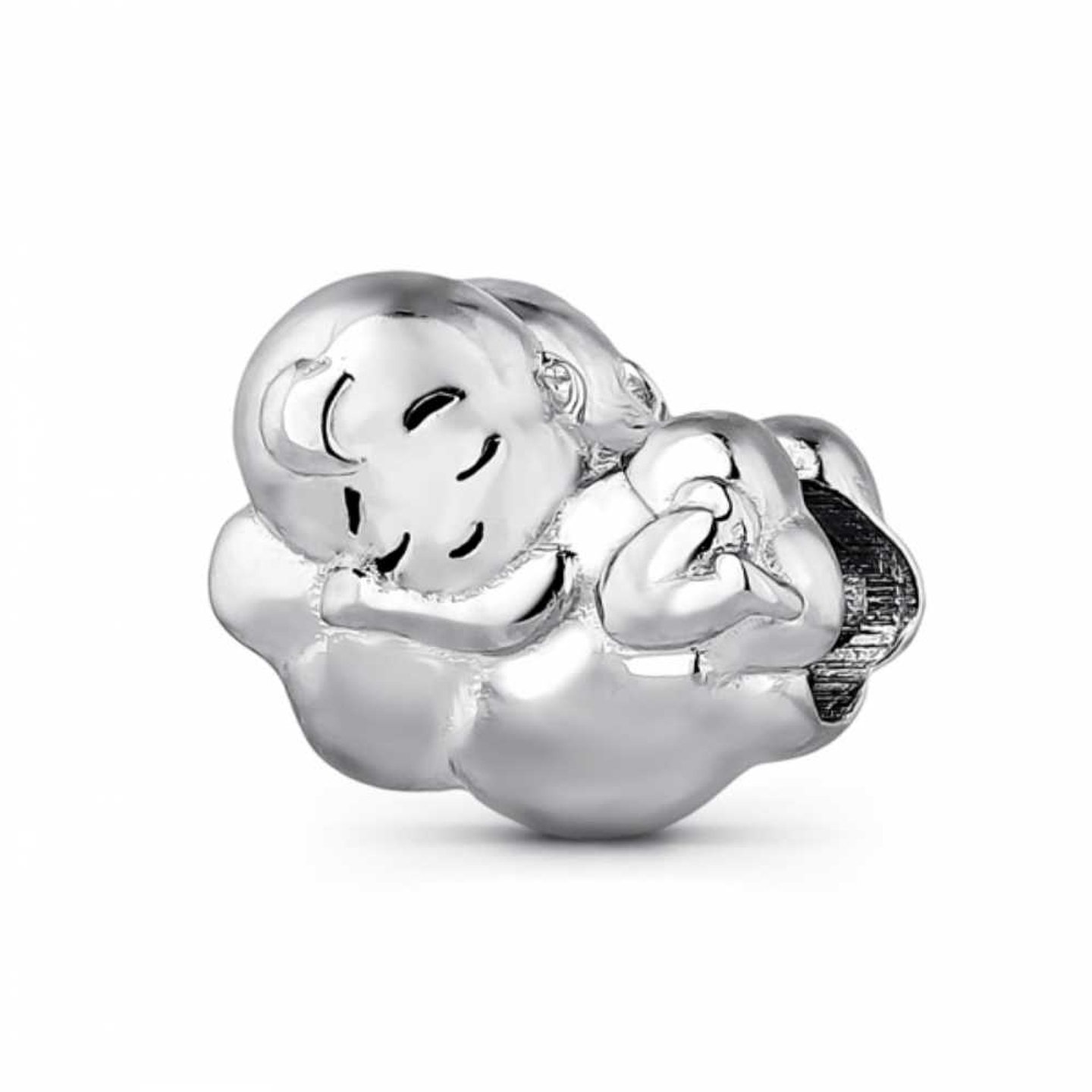 Baby cloud silver bead 1