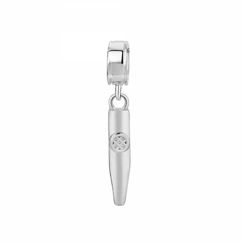 Silver whistle bead