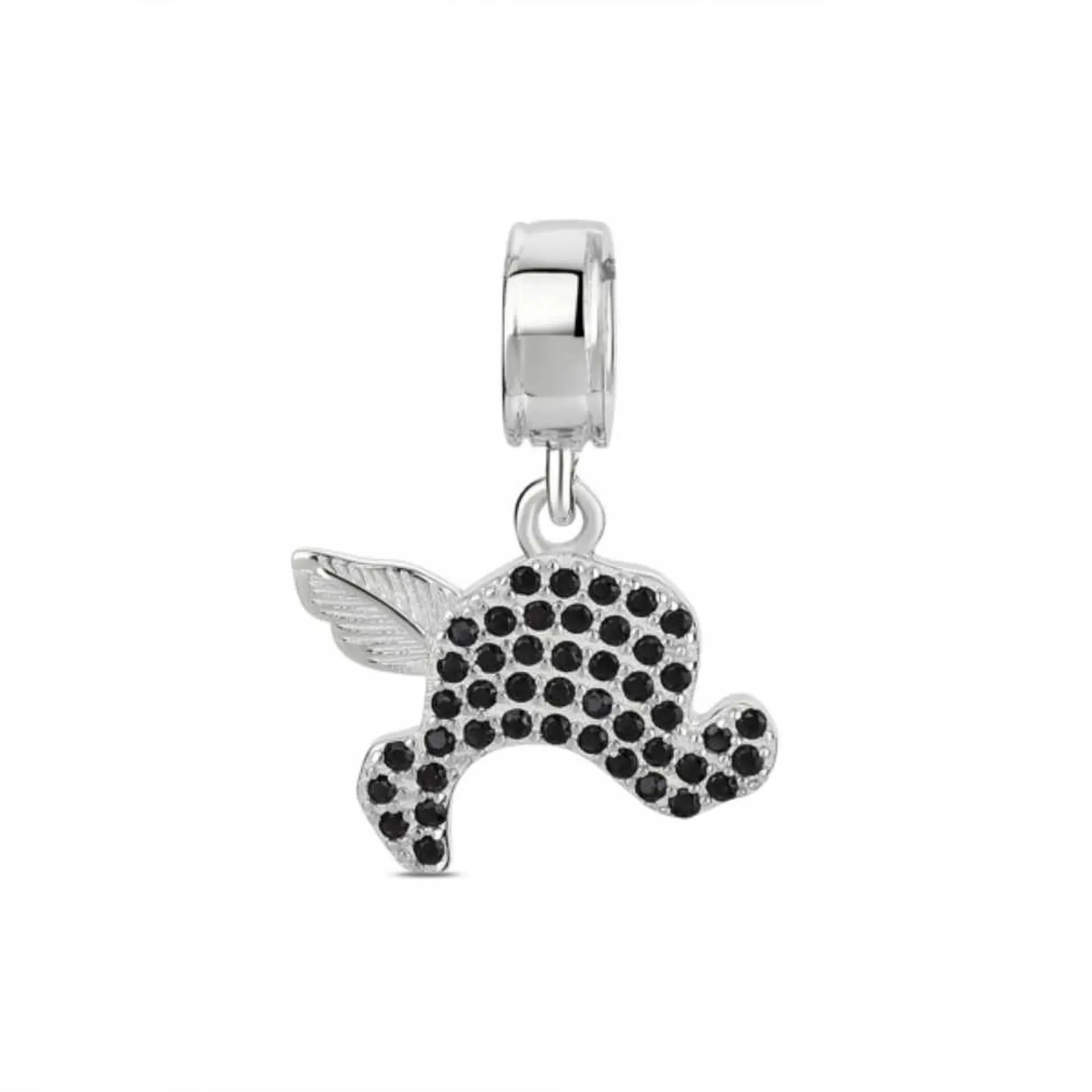 Silver hat bead 1
