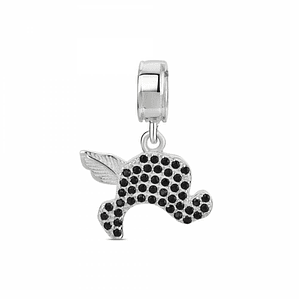 Abalorio sombrero plata