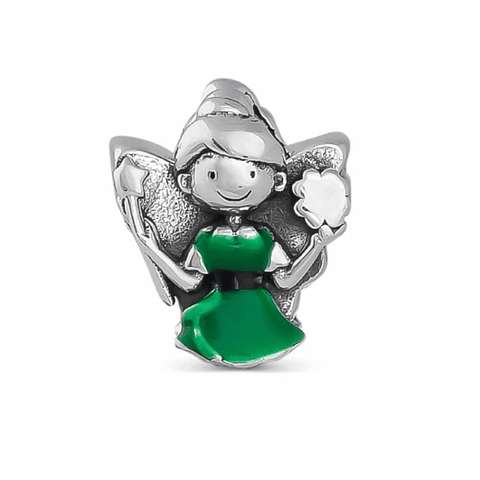 Silver lucky fairy charm 