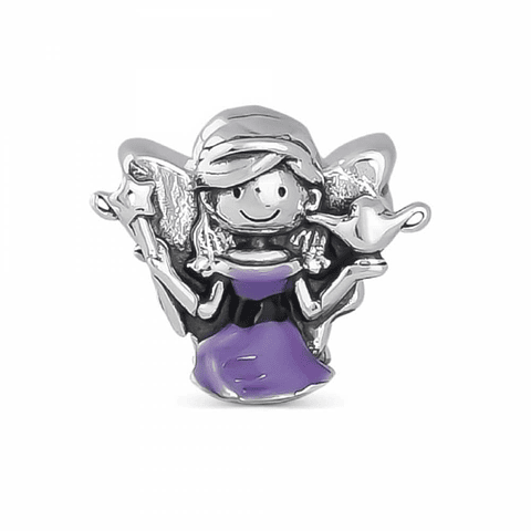 Silver fairy bead for studies