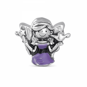 Abalorio hada de los estudios plata