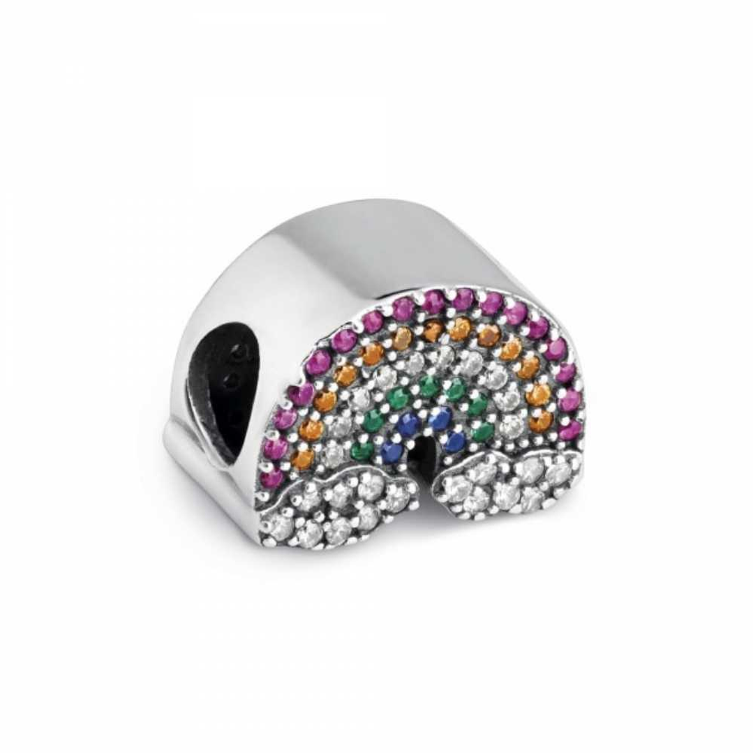 Abalorio arcoiris plata  1