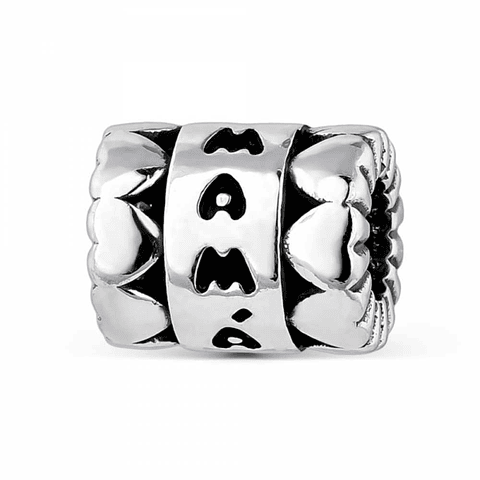 Abalorio mamá en plata 