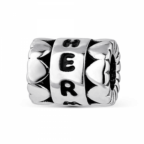 Abalorio hermana plata