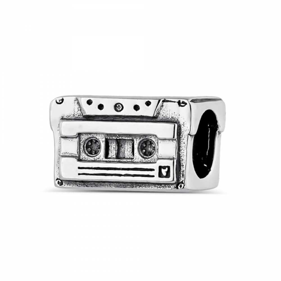 Abalorio cassette plata 1