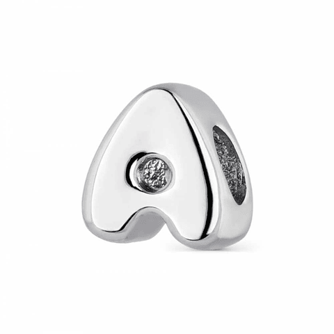 Initial bead A silver