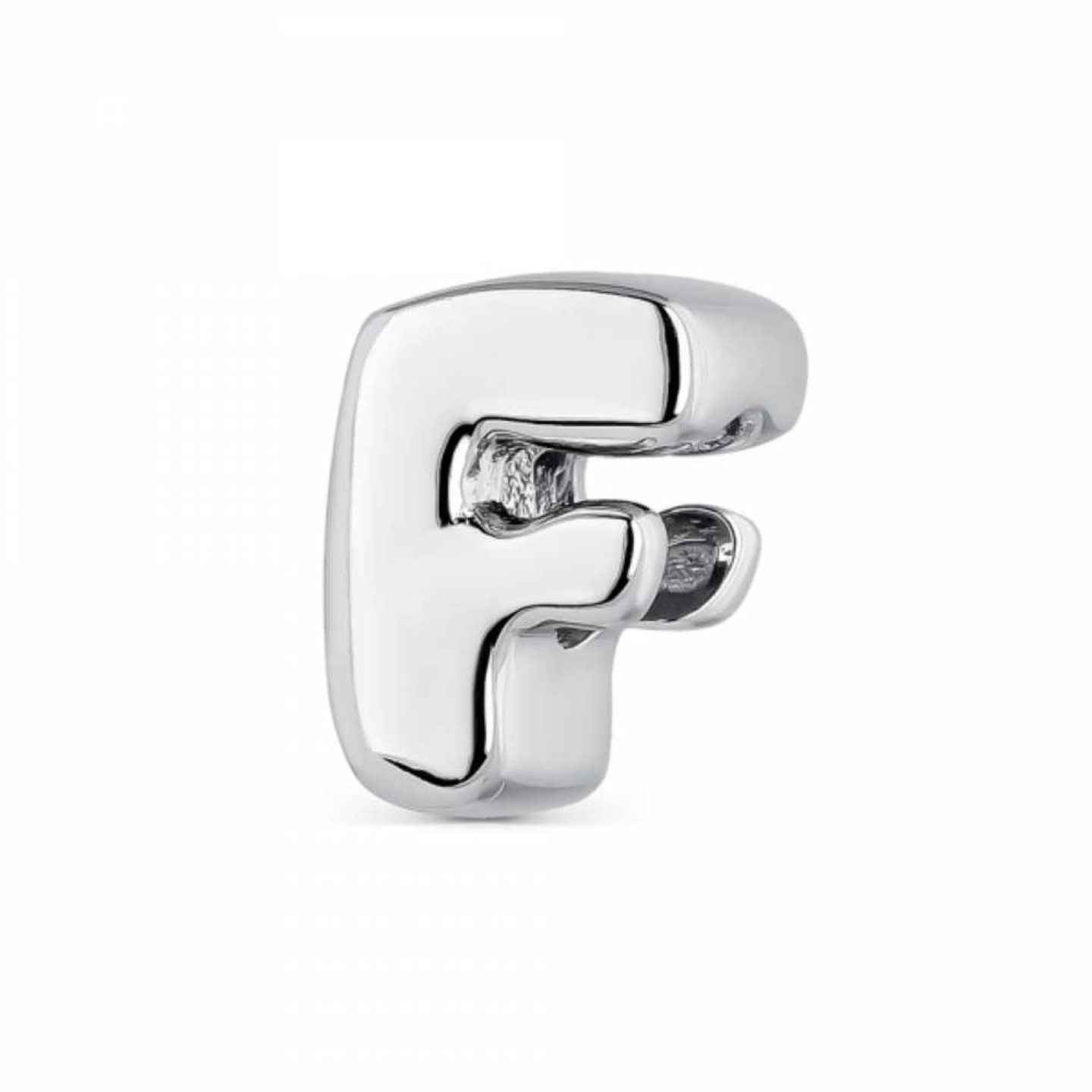 Abalorio inicial F plata 1