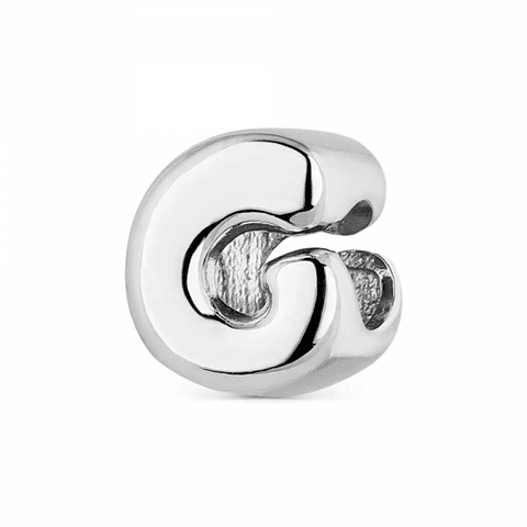 Abalorio inicial G plata