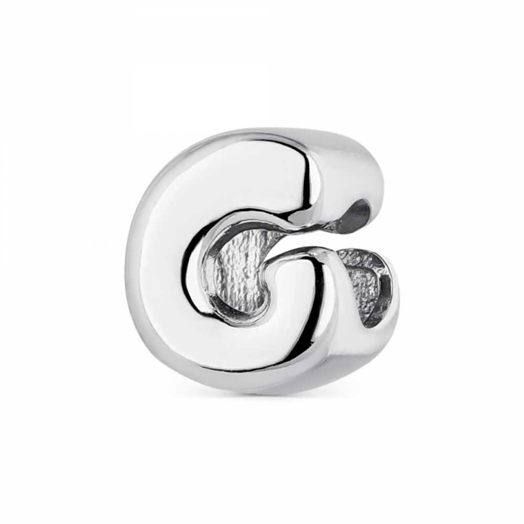 Abalorio inicial G plata 1