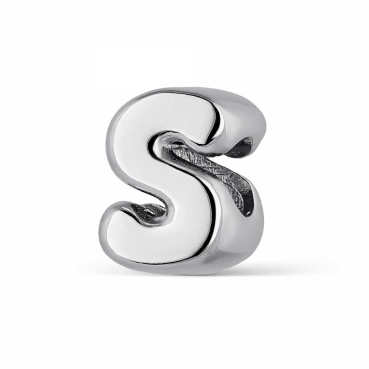 Abalorio inicial R plata  1