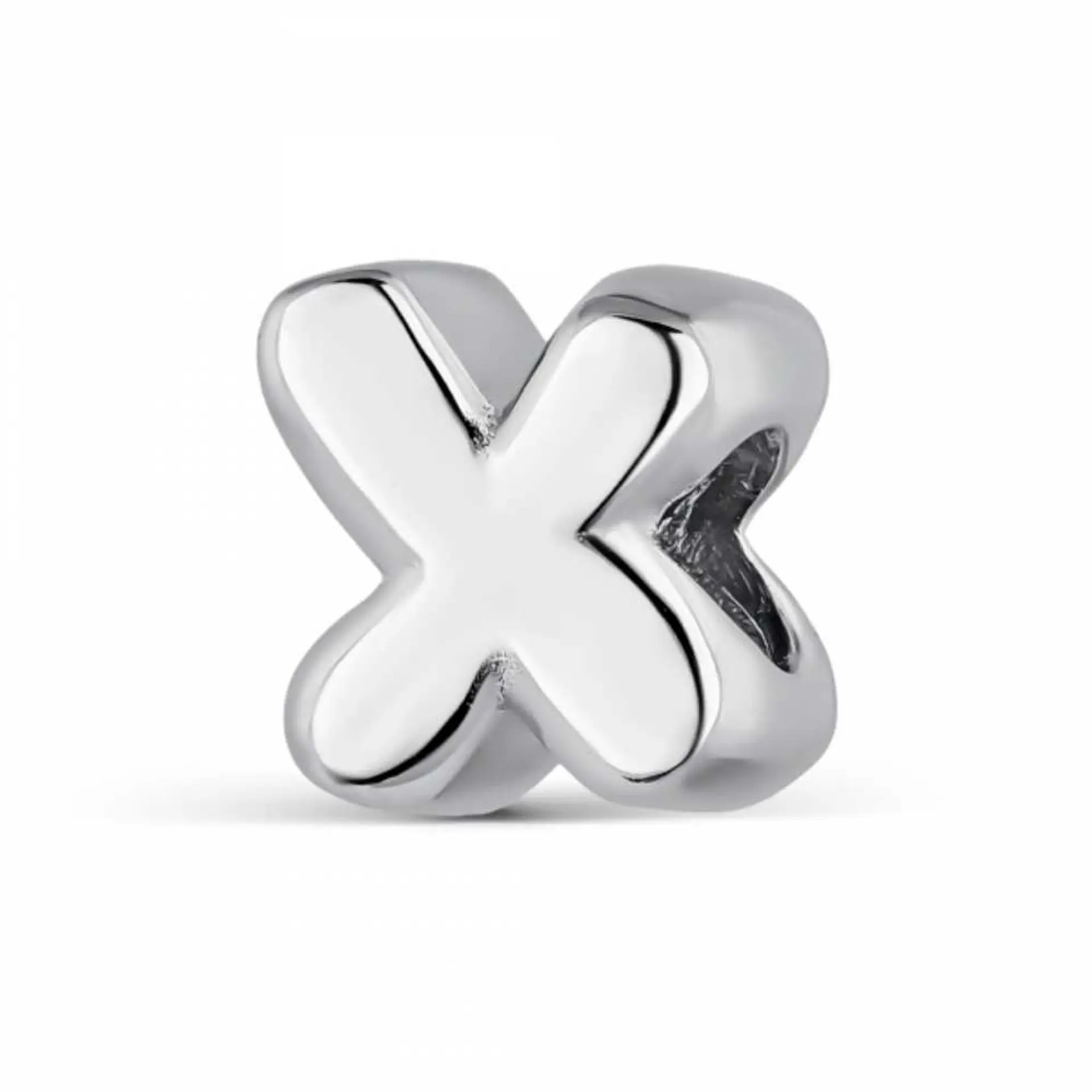 Abalorio inicial X plata 1