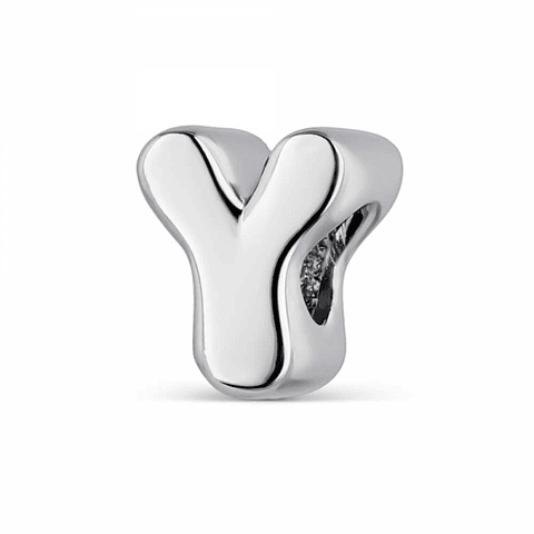 Abalorio inicial Y plata 