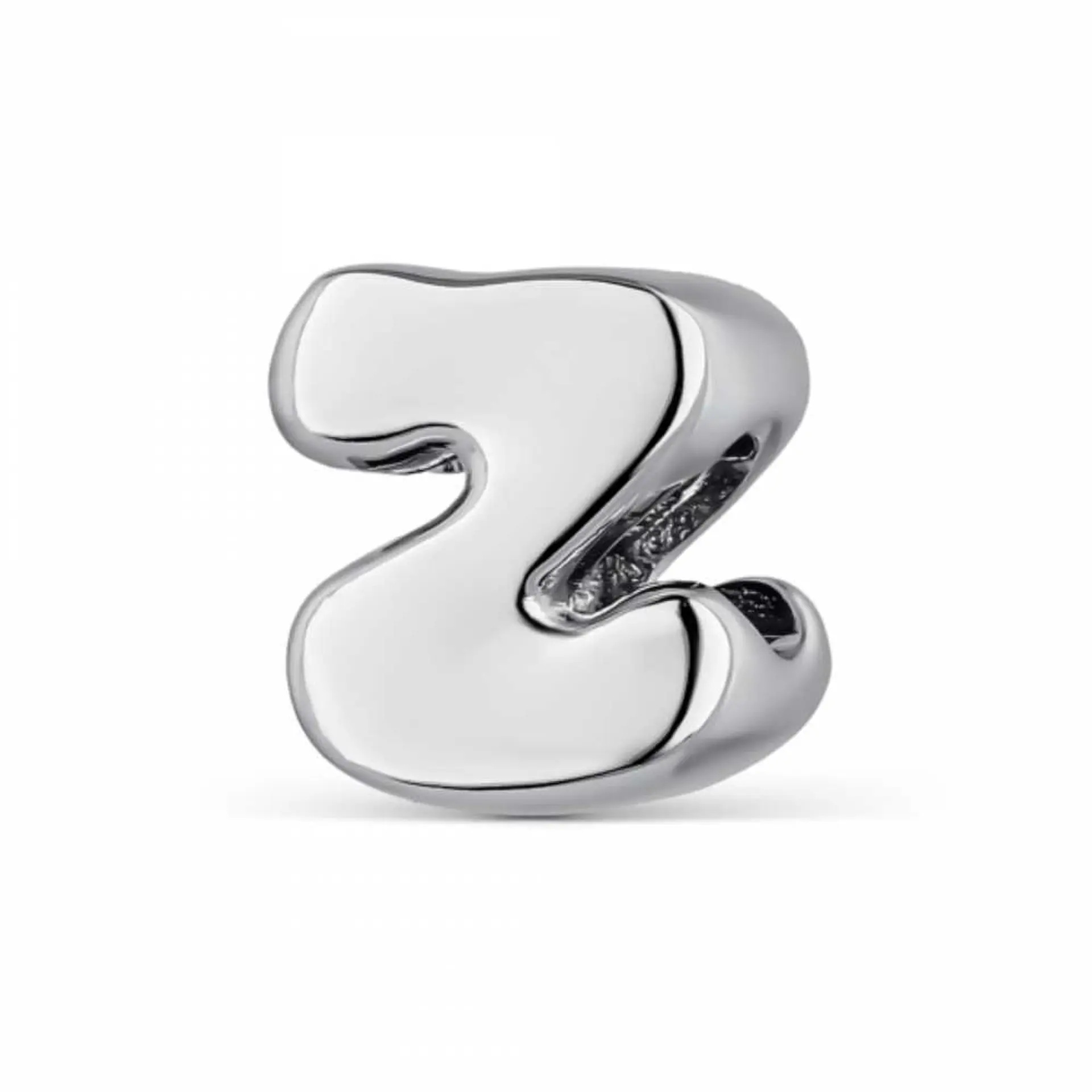 Silver Z initial bead 1