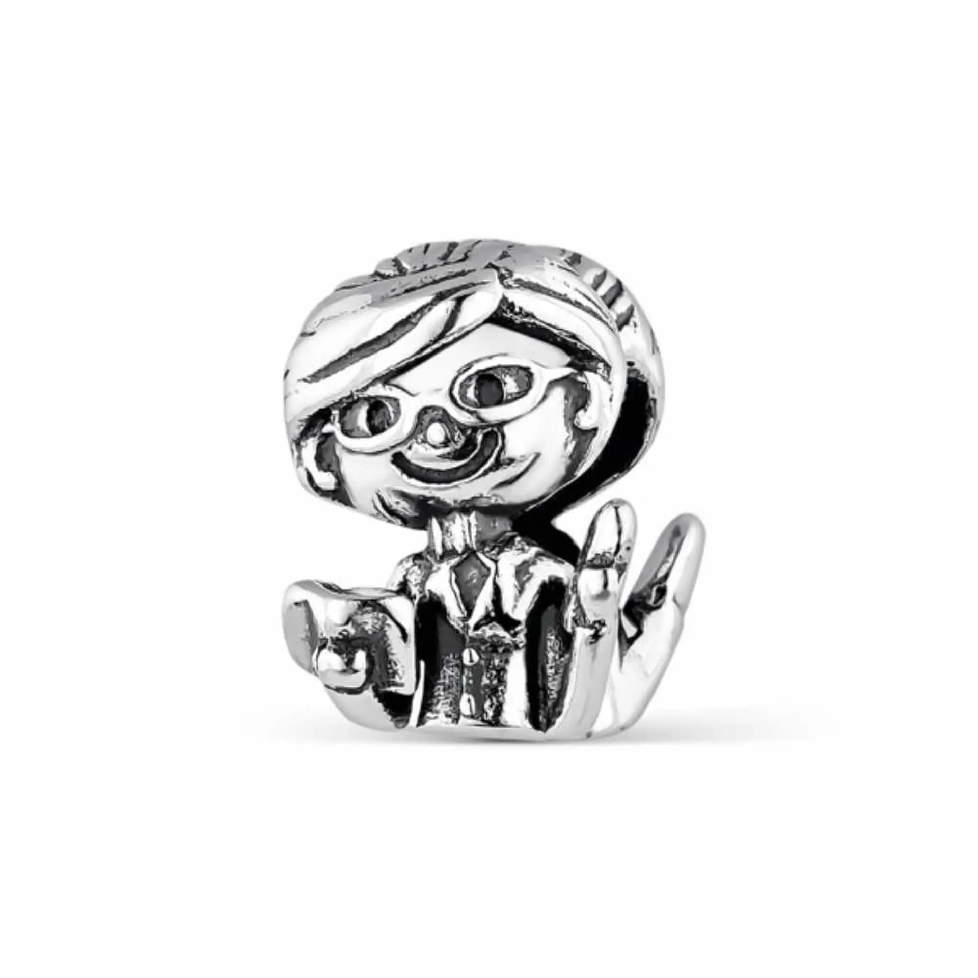 Silver teacher bead 1