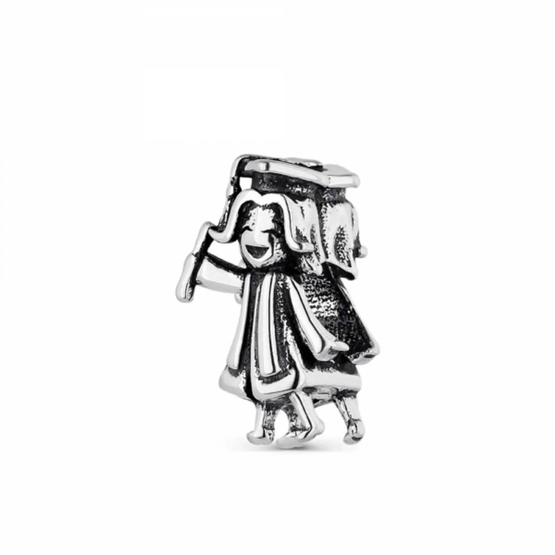 Graduated silver bead 1