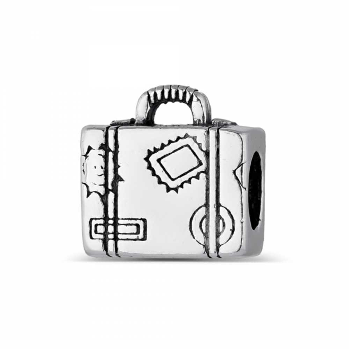 Abalorio maleta plata 1