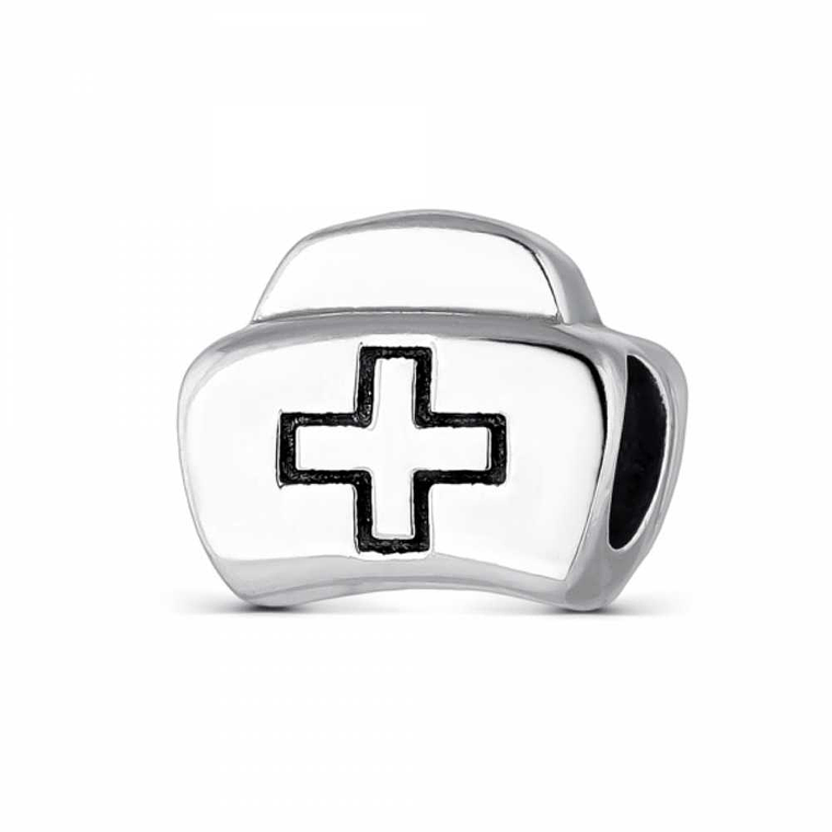 Abalorio maletín de enfermera plata 1